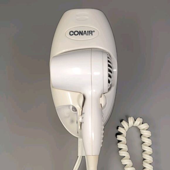 Conair 134R Wall Mounted Hair Dryer White 1500 Watt Auto Off Tested Works - Picture 1 of 13